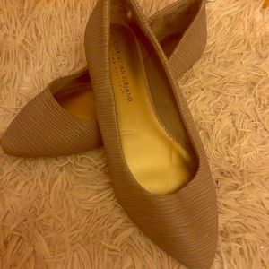 Beige flats